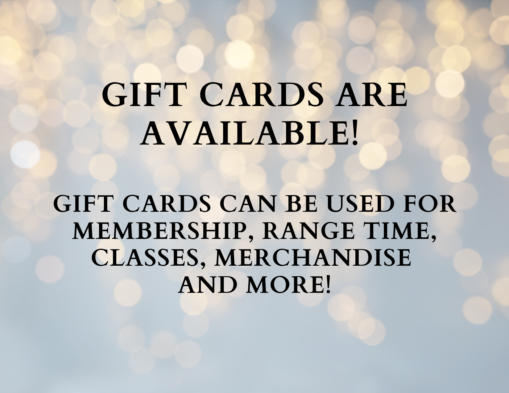 Online Gift Cards Are Available for The Range. Get Yours Here!